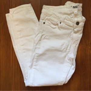 Paige Verdugo White Ankle Jeans 28